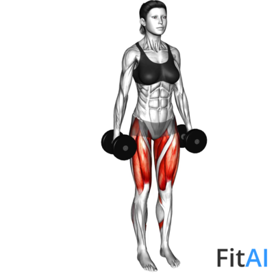 Dumbbell Curtsey Lunge