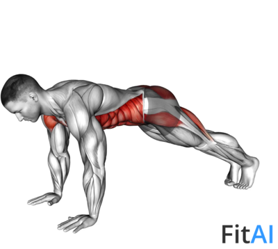 Alternate One Leg Raise Plank