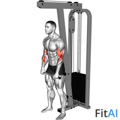 Cable Standing Reverse Curl (SZ-bar)