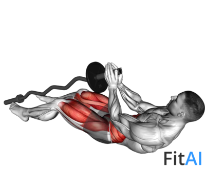 EZ-Bar Legs Side Pull-In Sit-up