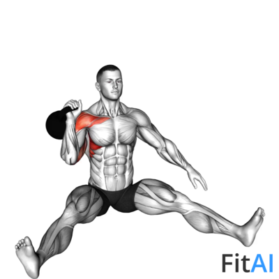 Kettlebell Seated Press