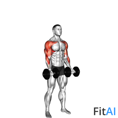Dumbbell Curl Press Extension