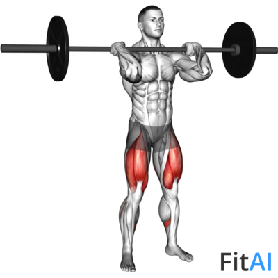 Barbell Clean-Grip Front Squat