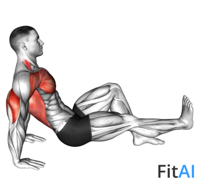 One Leg Dip on floor