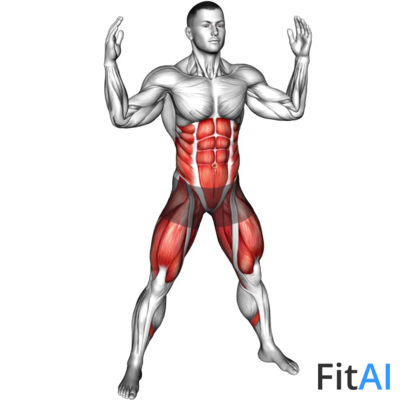 Squat Pressdown Twist