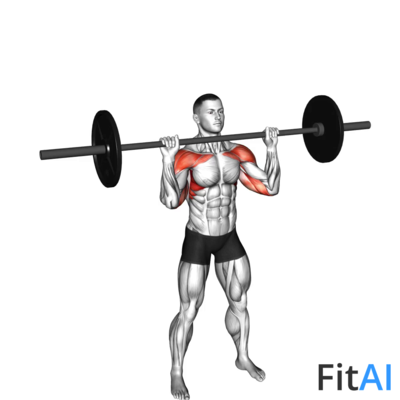 Barbell Standing Shoulders Press