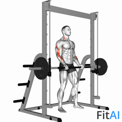 Smith Machine Bicep Curl