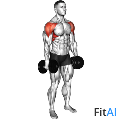 Dumbbell Standing Lateral Raise