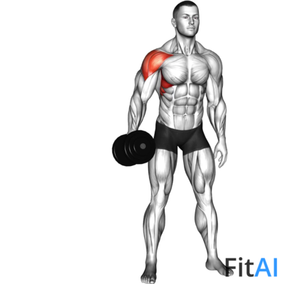 Dumbbell One Arm Lateral Raise