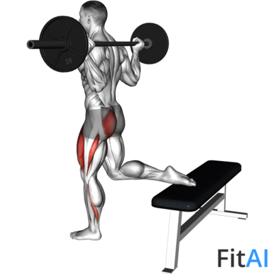 Barbell One Leg Squat