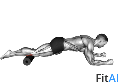 Roll Tibialis Anterior (One Leg) Lying on Floor