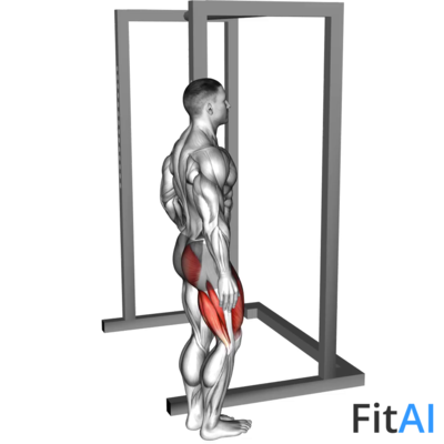 Standing One Leg High Knee to Butt Kick with Support