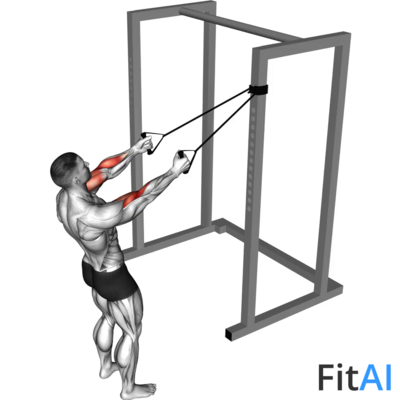 Band Cross Chest Biceps Curl