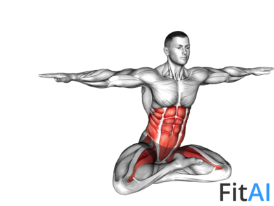 Sitting Lotus Pose Hip Horizontal Rotation (V2)