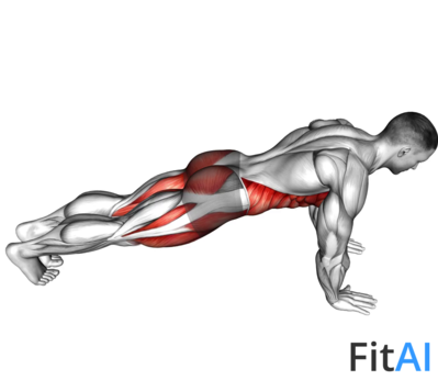 Knee To Elbow Touch Front Plank