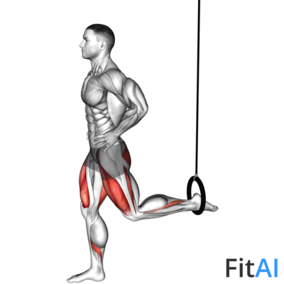 Ring Split Squat