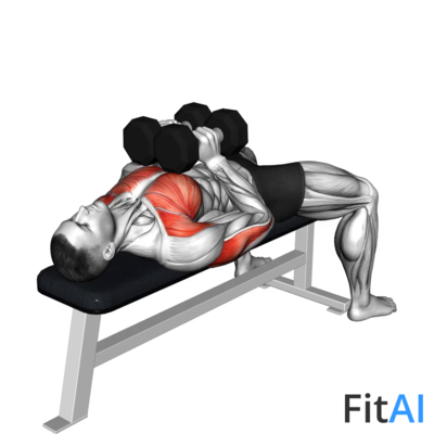 Dumbbell Squeeze Bench Press