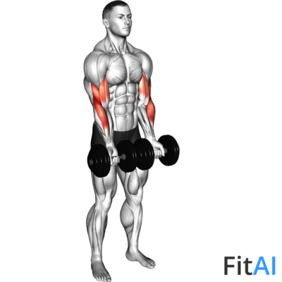 Dumbbell Close-Grip Curl