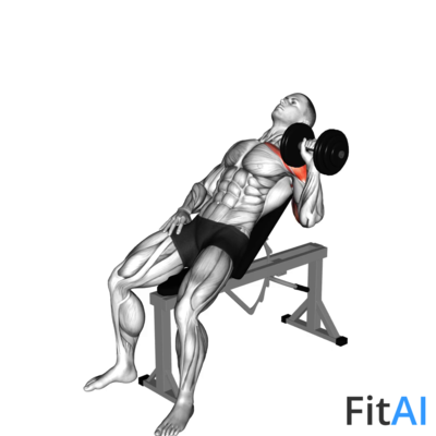 Dumbbell Incline One Arm Press