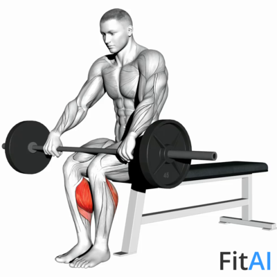 Barbell Seated Calf Raise