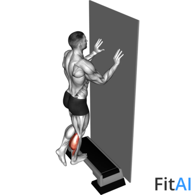 One Leg Calf Raise Off Step