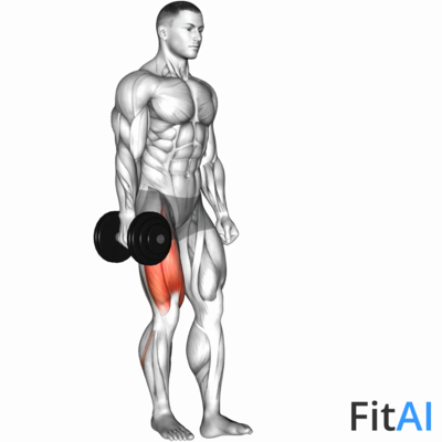 Dumbbell One Leg Squat