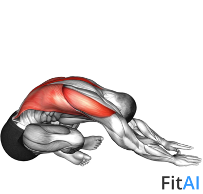 Sitting Crossed Legged Reach Forward Stretch