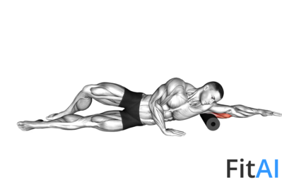 Roll Triceps Side Lying on Floor