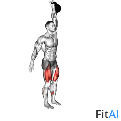 Kettlebell One Arm Overhead Lunge