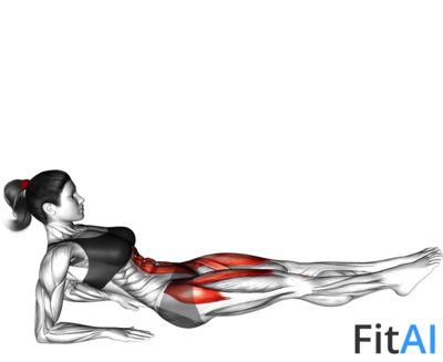 Alternate Leg Raise from Reverse Plank Position