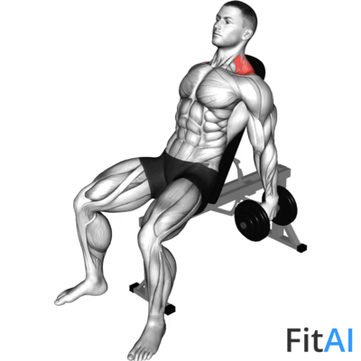 Dumbbell Incline Shrug