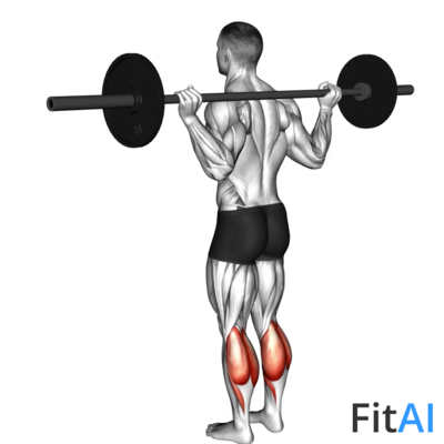Barbell Floor Calf Raise