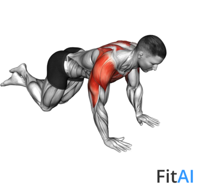 Knee Push-up Chest Pullback