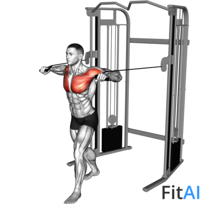 Cable Standing Chest Press