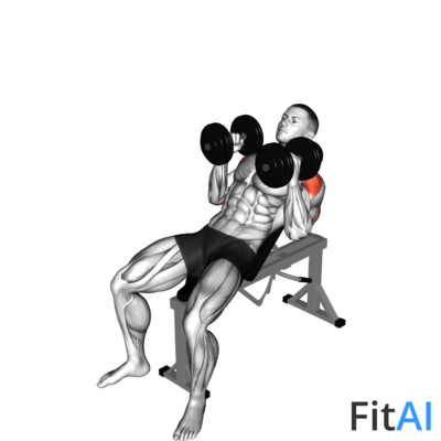 Dumbbell Palms-In Incline Bench Press
