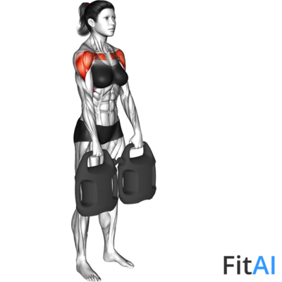 Bottle Weighted Alternate Front Raise