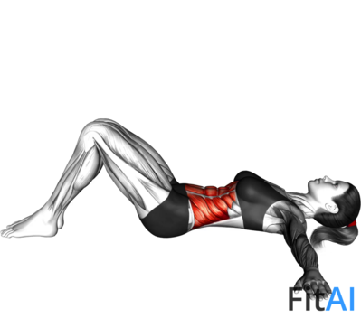 Lying Lower Back Stretch (bent knee)