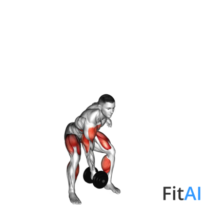 Dumbbell Single Power Clean and Jerk