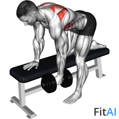 Dumbbell Bent-Over Scapula Row