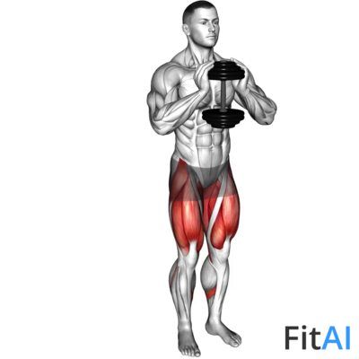 Dumbbell Gobelt Curtsey Lunge