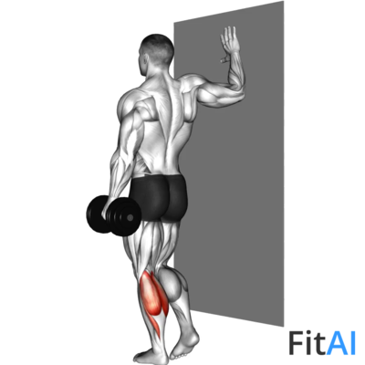 Dumbbell One Leg Calf Raise