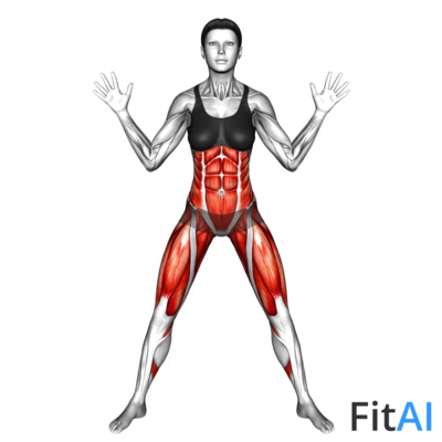Sumo Squat and Side Knee Raise