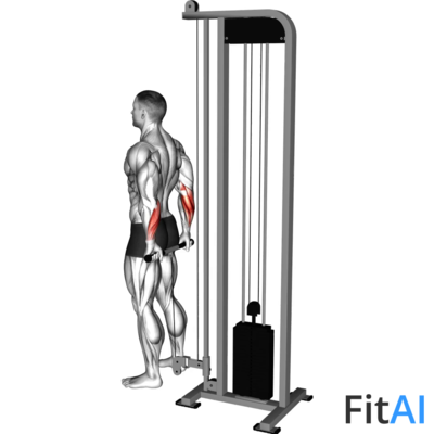 Cable Standing Back Wrist Curl