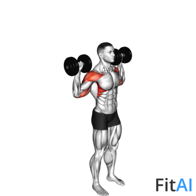 Dumbbell Standing Behind Back Shoulders Press