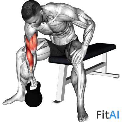 Kettlebell Concentration Curl