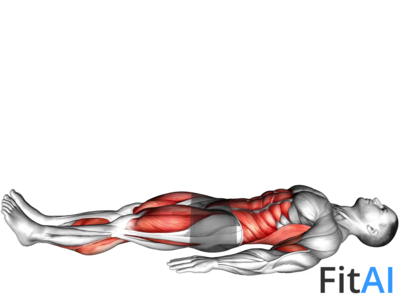 One Leg Stretch (bent knee)