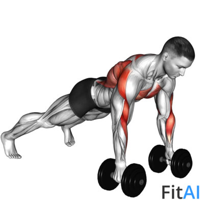 Dumbbell Renegade Row