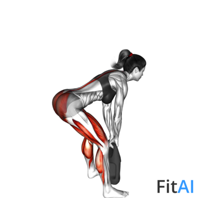 Bottle Weighted Romanian Deadlift