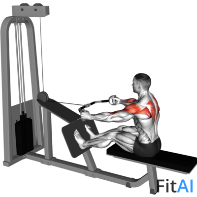 Cable Rear Delt Row (parallel bar)