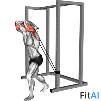 Band overhead triceps extension